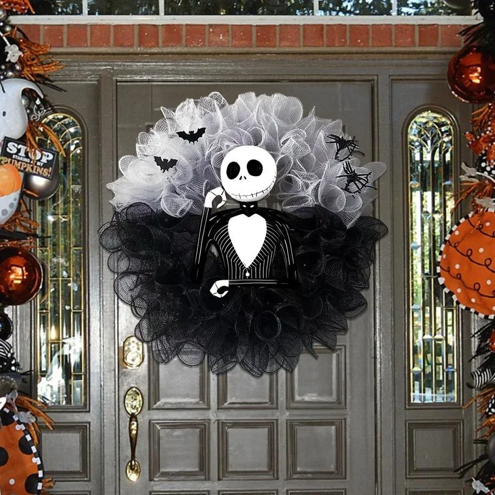 

New Halloween Skull Skeleton Holiday Atmosphere Decoration Simulation Corolla Ghost Party Decoration