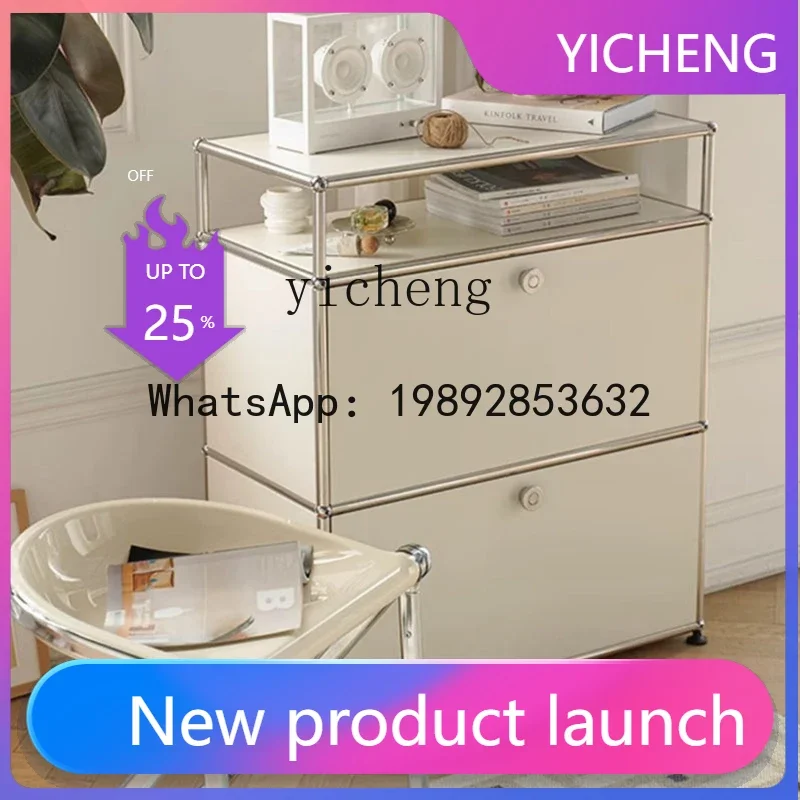 AB   stainless steel module combination cabinet dining side TV cabinet household storage storage chest cabinet