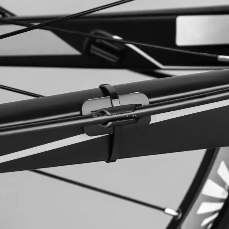 

5pcs Bicycles Brake Cable Line Fixed Base with Tie Bike Cable Base Guide Durable