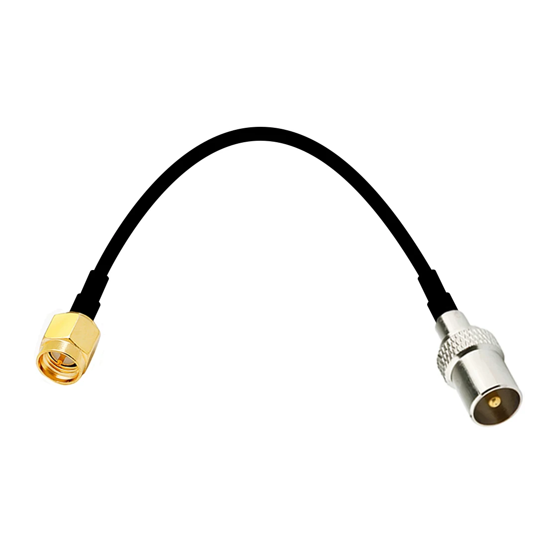 RG174 Cable IEC PAL DVB-T to SMA / F TV Male Plug & Female Jack RF Jumper Pigtail Adapter 20cm