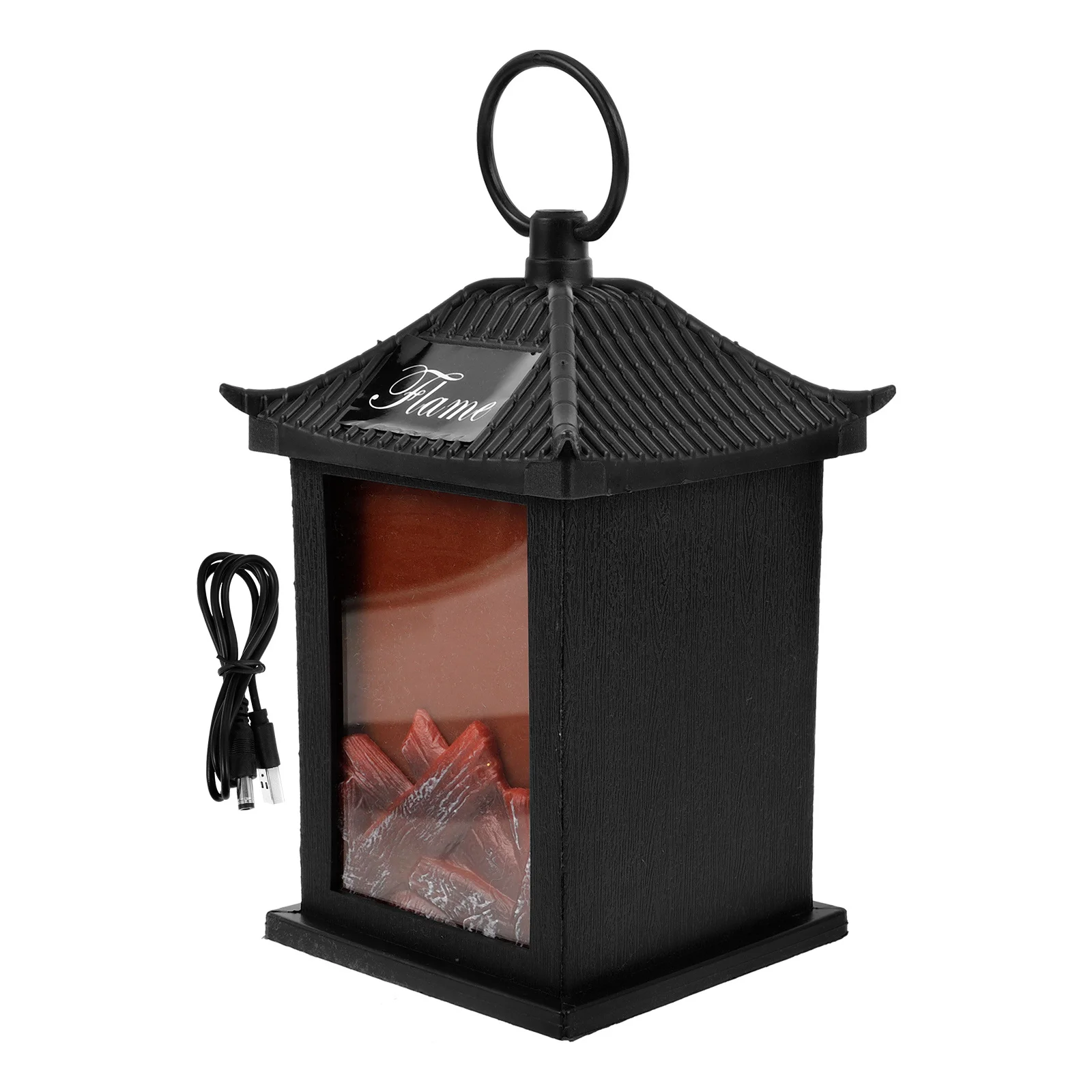 

Decorative LED Lantern with Realistic Fire Effect Indoor Light Fixture for Cozy Ambience Perfect for Christmas and Winter Season