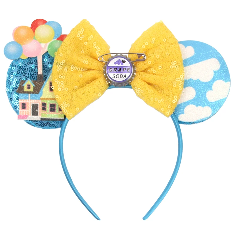 2026 Nieuwe Stijl Mickey Minnie Oor Hoofdband Pailletten Strikken Meisje Volwassen Kinderen Halloween Party Cosplay Haaraccessoires Prinses Haarband
