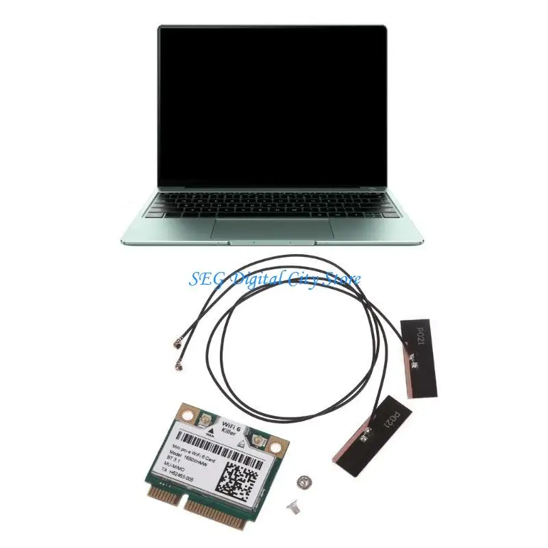 U75B WiFi 6 AX200 Killer 1650X WiFi 6 AX200 802.11AX M.2 Wifi متوافق