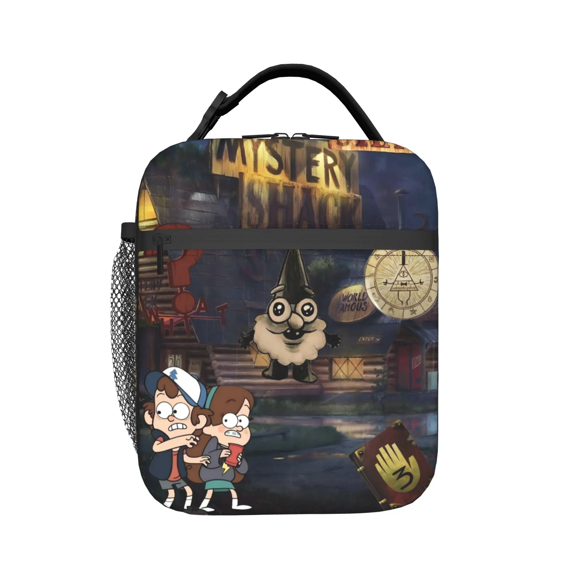 G-Gravity Falls Merch Insulated Lunch Bag For School  Food Box Leakproof Cooler Thermal Bento Box