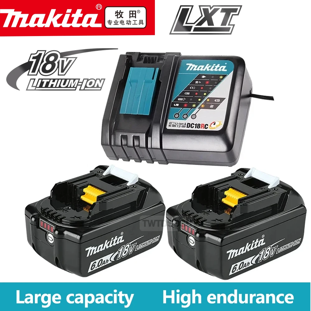 Makita Latest Upgraded BL1860 Rechargeable Battery 18 V 6.0A Lithium for Makita 18V Battery BL1840 BL1850 BL1830 BL1860B LXT 400