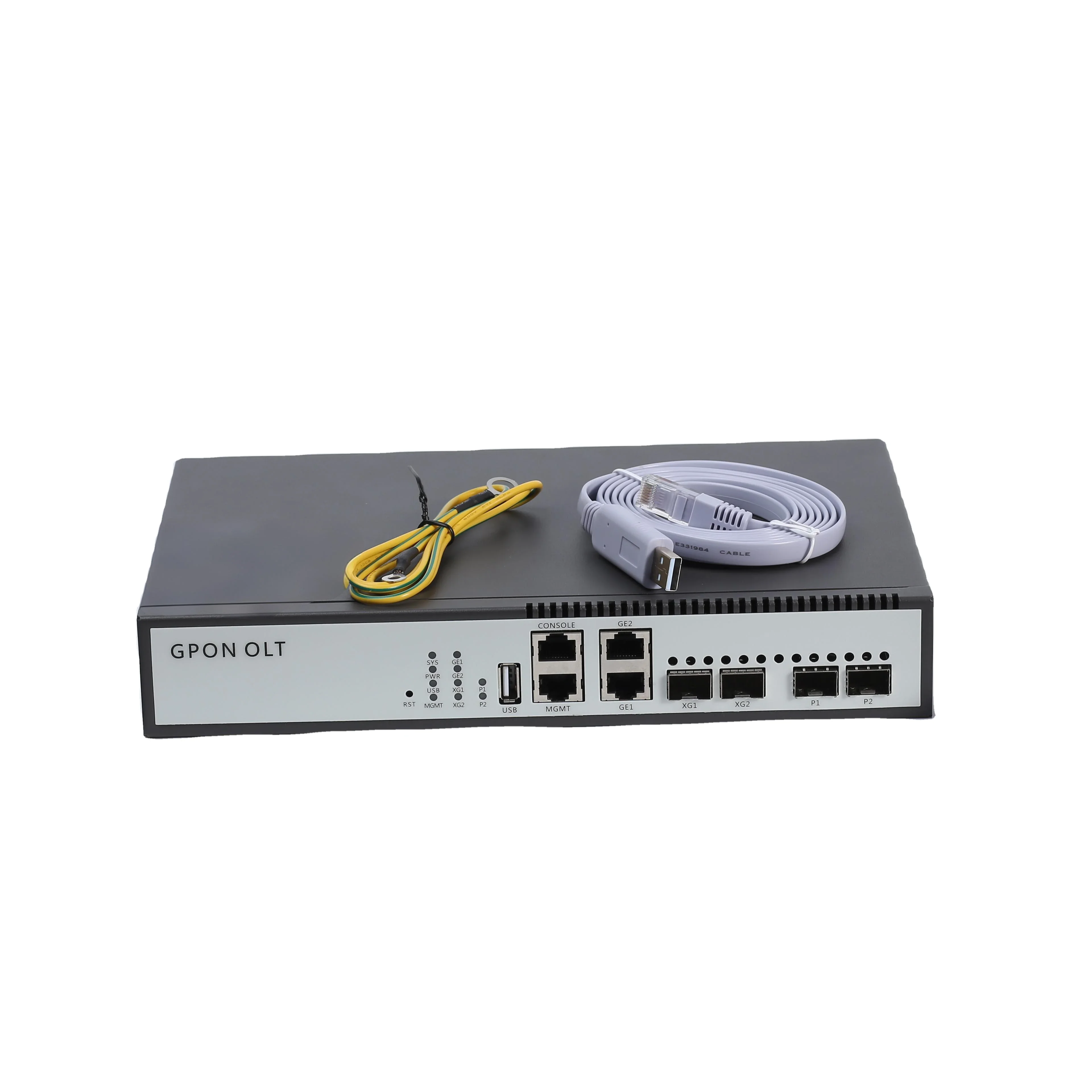 RoRuSHiOSO HA7302G-N Without PON Module Mini 2PON GPON OLT FTTH Fttx Solutions 2GE LAN 10G SFP+ UPLINK NEW Fiber Optic Equipmen