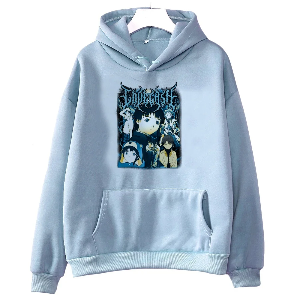Serial Experiments Lain hoodies harajuku hoodie goth hoodie y2k fashion japanese anime Sport Coat