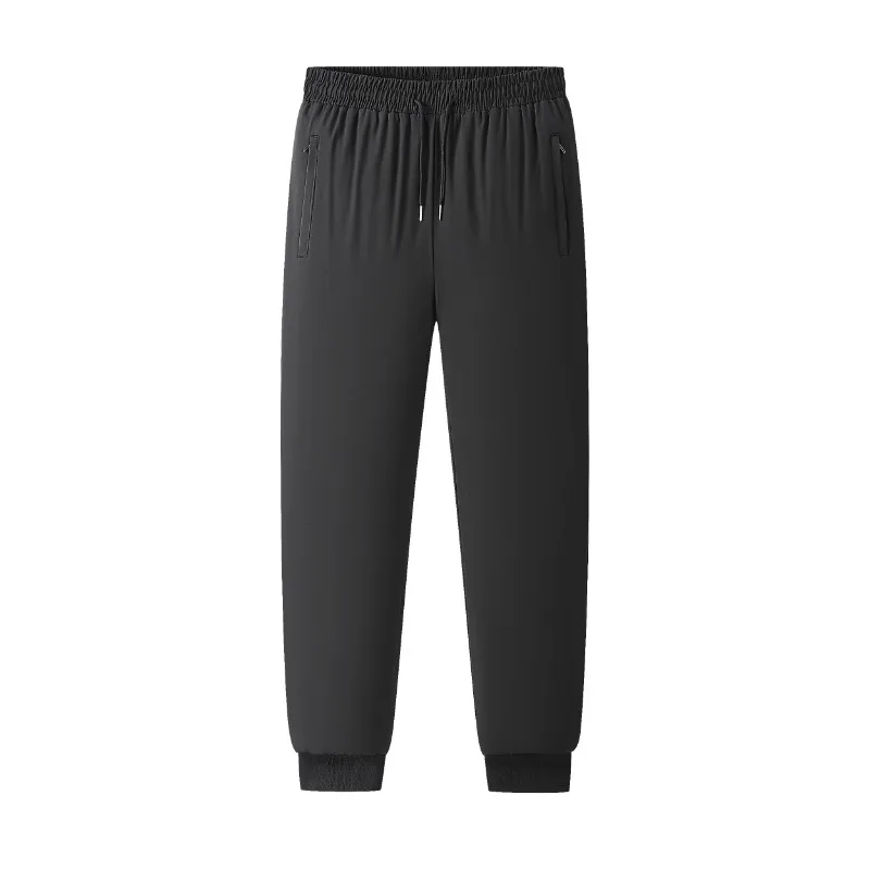Mens Thick Winter Thermal Warm Joggers Pants Insulated Fleece Clothing with Pockets for Cold Weather, Ideal for Work Casual