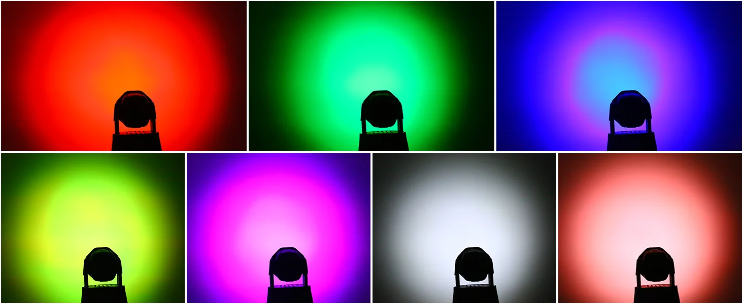 2Pcs/Set 105W Beam Moving Head Lights 7x15W RGBW LED Stage Lights DMX512 Spot Lights For DJ Disco KTV Wedding Party