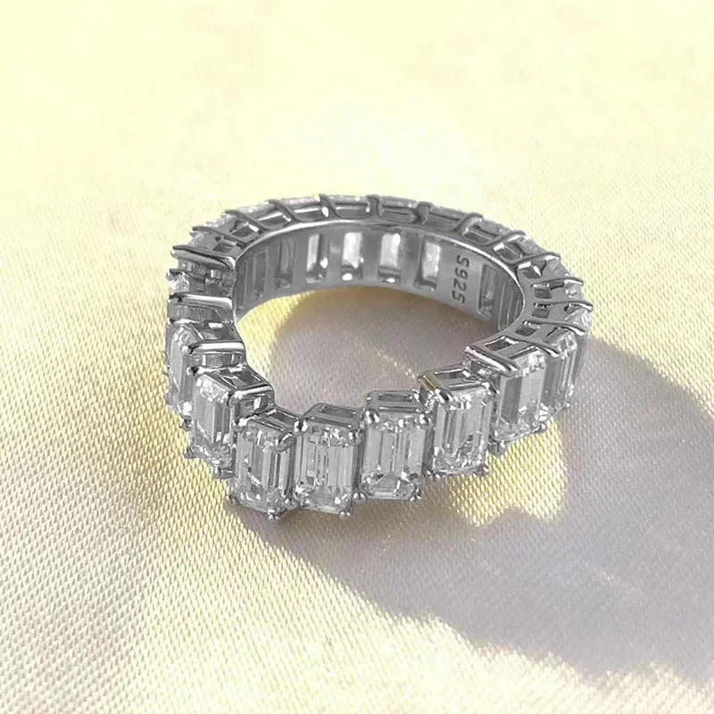 moissanite anel de diamante para homens e mulheres 100 real 925 sterling silver aneis de casamento joias de noivado 01