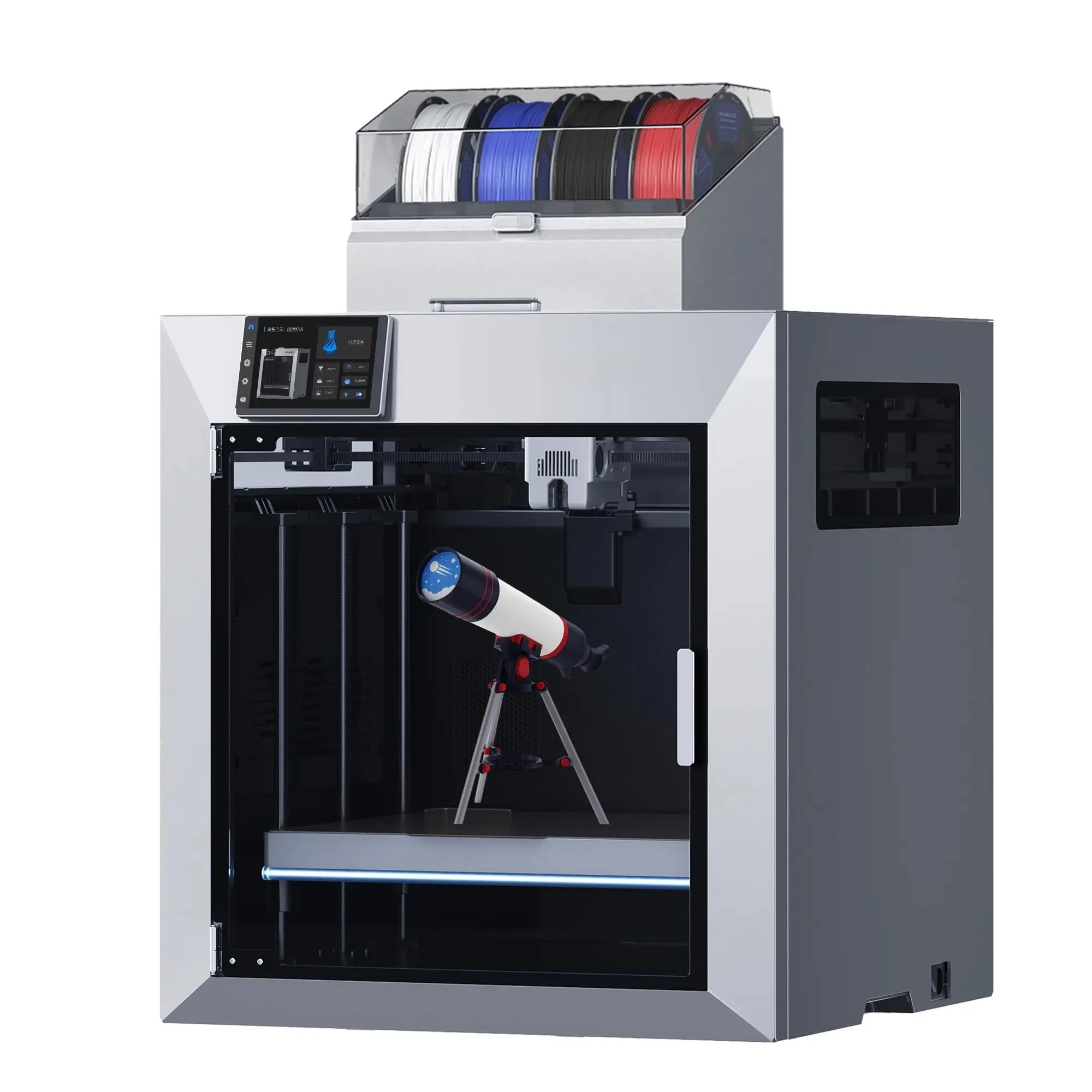 QlDl Box (Multi-color), Active Cooling Air Control System, Build Volume 390x390x340 M QIDI Max4 Combo 3D Printer Compatible with