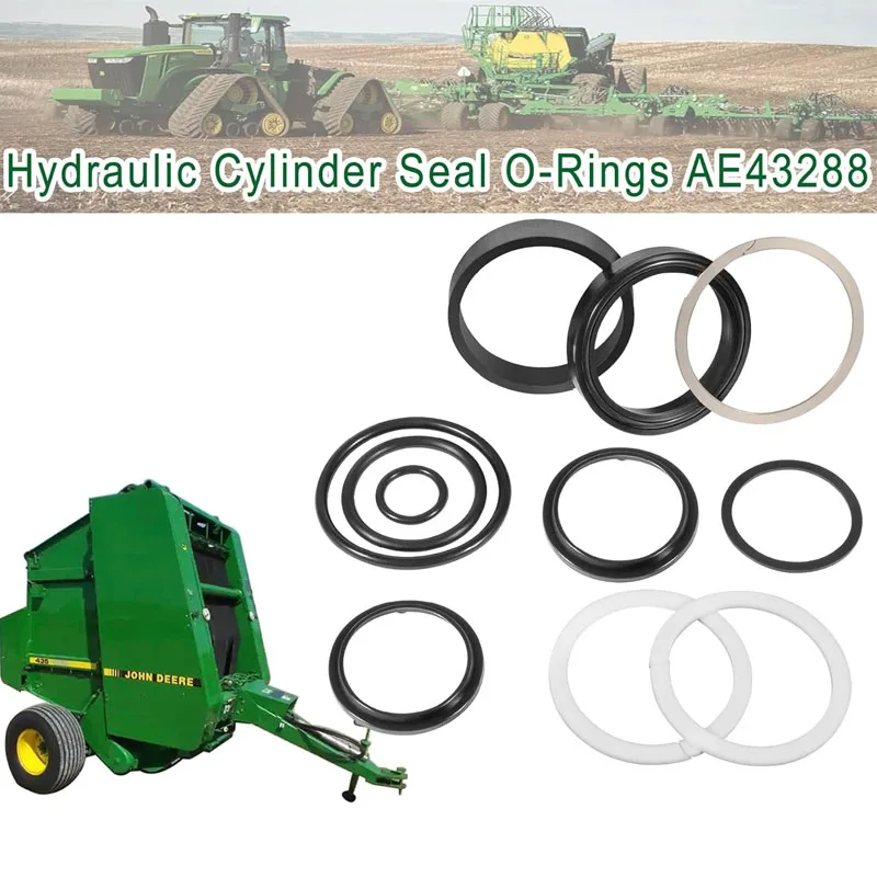 Hydraulic Cylinder Sealing kit AE43288 Suitable for John Deere 430 6500 385 6100 375 566 435 6600 530 1207 330 446 1217 335 Etc.