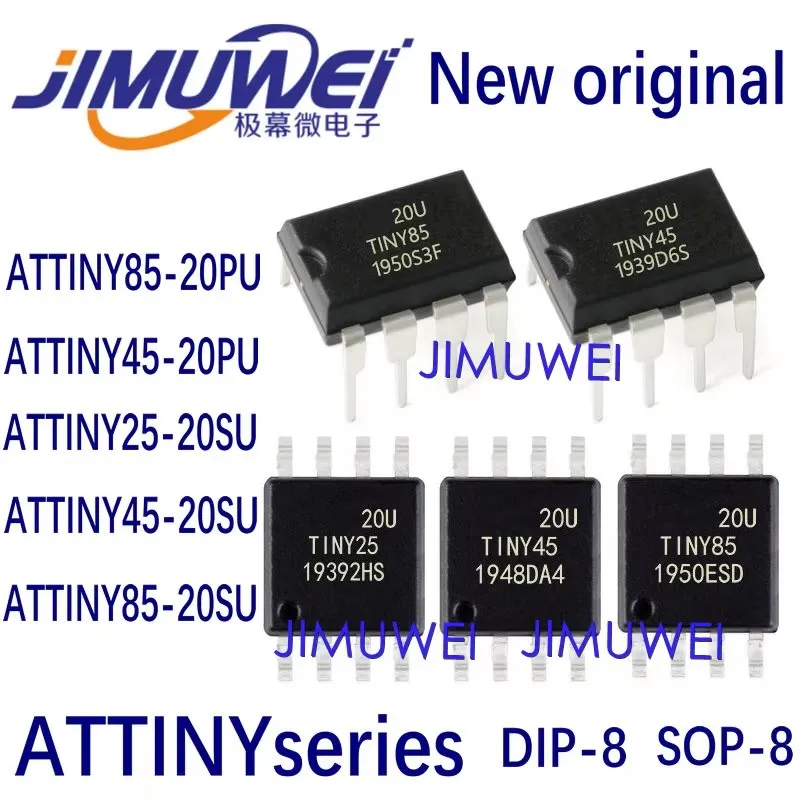 ATTINY45-20PU ATTINY85-20PU ATTINY25-20SU ATTINY45-20SU ATTINY85-20SU SOP-8 DIP-8 PU micro controller 100%New and Original