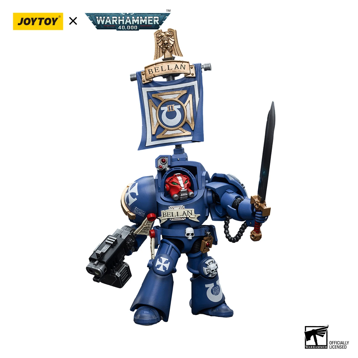 [在庫あり] JOYTOY ウォーハンマー 40K 1/18 アクションフィギュア ウルトラマリン ターミネーター ソルジャー ベラン アニメ ミリタリーモデル