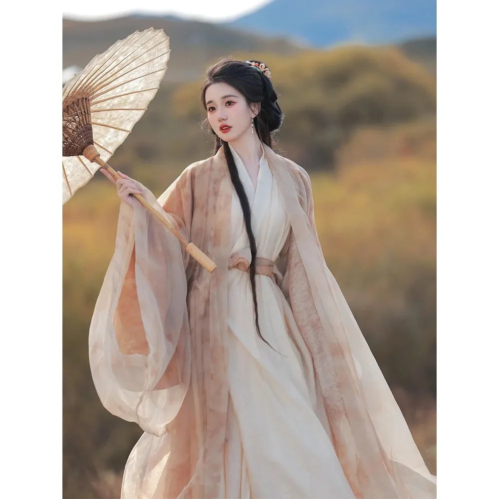 New Summer Modified Hanfu Women Adult Fairy Gorgeous Daily Wear for Petite