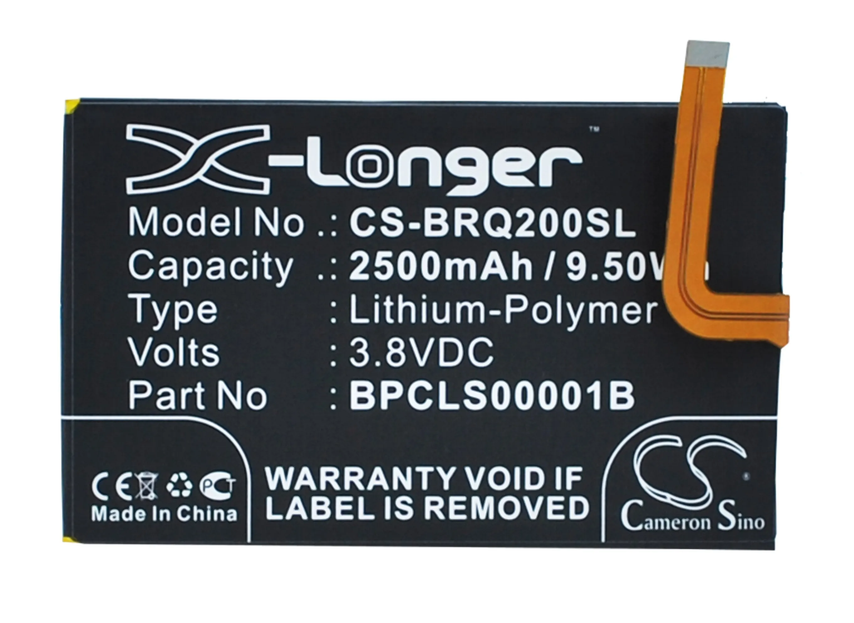 Li-Polymer Mobile, SmartPhone Battery for BlackBerry,3.8v,2500mAh,Classic Classic 4G Q20 SQC100-1 SQC100-3 Kopi,BPCLS00001B