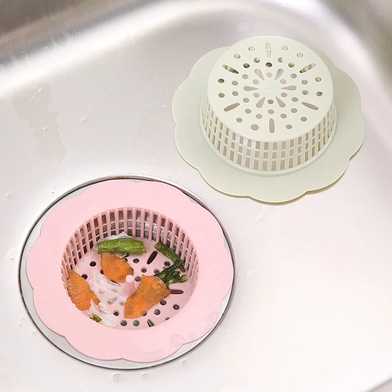 Shower Hair Filter Kitchen Floor Drain Sink Plug Dishwashing Basin Anti-clogging Net Sewer Outlet Cover For Bathroom Accessories