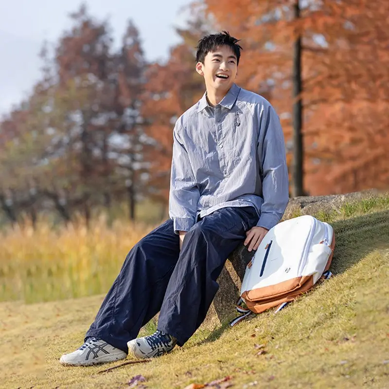 

Outdoor Commuting Long Sve irt Men's Women's Windproof Waterproof Breathable Wear Resistant Splice Color Colion