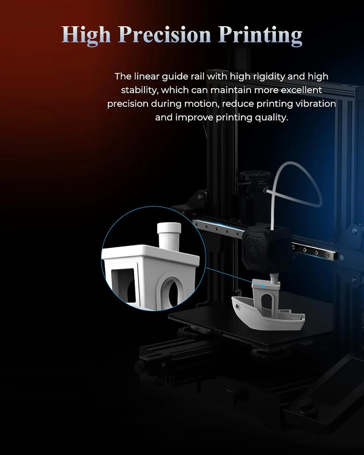 Creality Original Ender-3 V3 SE Linear Guide Rail Kit MGN12 High Precision Printing 280mm Slide Rail Length High Speed Printing