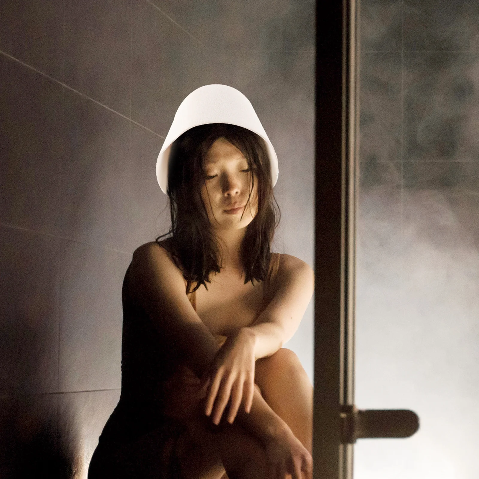 

Comfortable Felt Sauna Hat for Women One Size Fits Most Reusable Moisture Absorbing Bath Hat for Sauna Steam Room Shower Bath