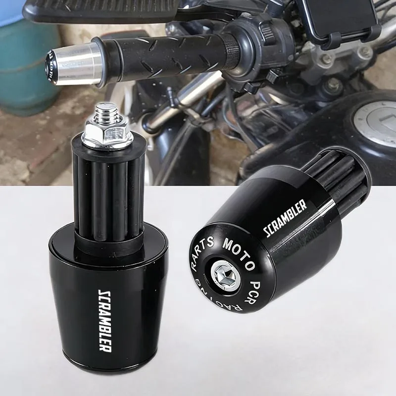 

For Ducati Scrambler 400 800 1100 Motorcycle Handle Bar Handlebar Grips Cap End handle Plugs