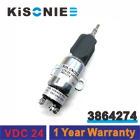 Solenoide de parada de apagado de combustible de 24 V 3864274 1751-2467UIBIS5A SA-3766T-24 ME 441329 Para Mitsubishi Caterpillar Cummins Komatsu Hyundai