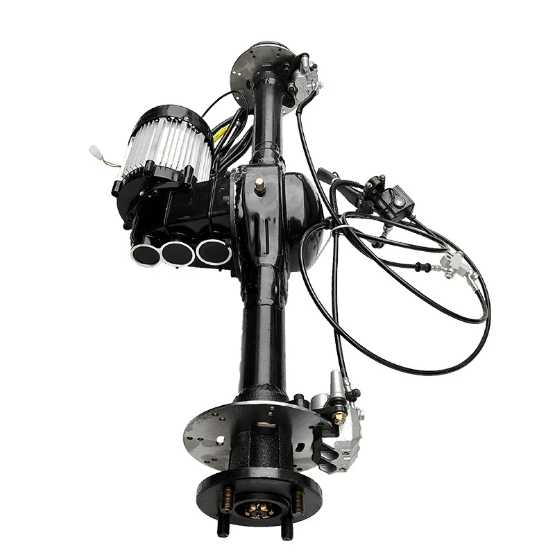 Electric vehicles have an extended pot, a rear axle, a three- and four-wheeled vehicle, a high-power axle, an extended brake
