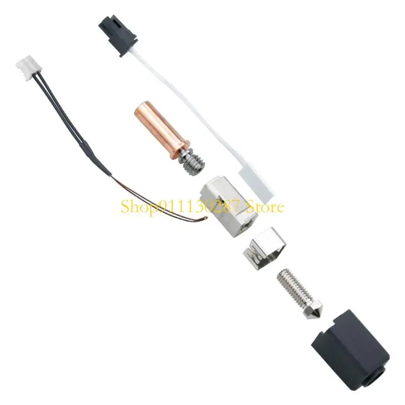 

J1HC Hotend 3D -принтер собранный набор для горячего конца 0,4 мм Блок нагревателя термистор для 2