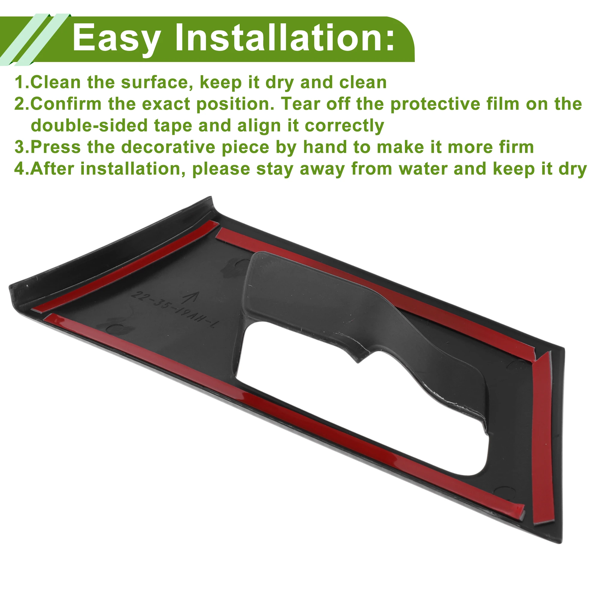 UXCELL Interior Door Handle Bowl Cover Trim for Mitsubishi Outlander Inner Door Handle Decoration Carbon Fiber Black ABS 4Pcs