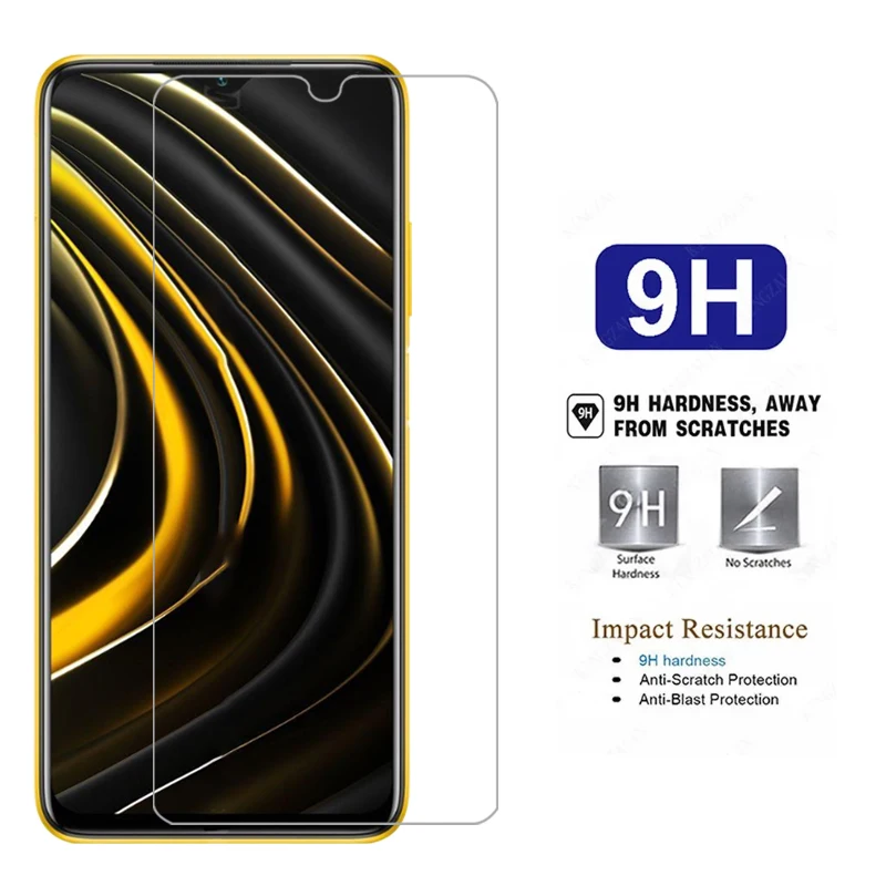 حافظة هاتف لهاتف شاومي بوكو m3 من الزجاج المقسى على pocom3 m 3 3m 4g 5g غطاء خلفي 360 واقي xiomi xaomi poc pco m3