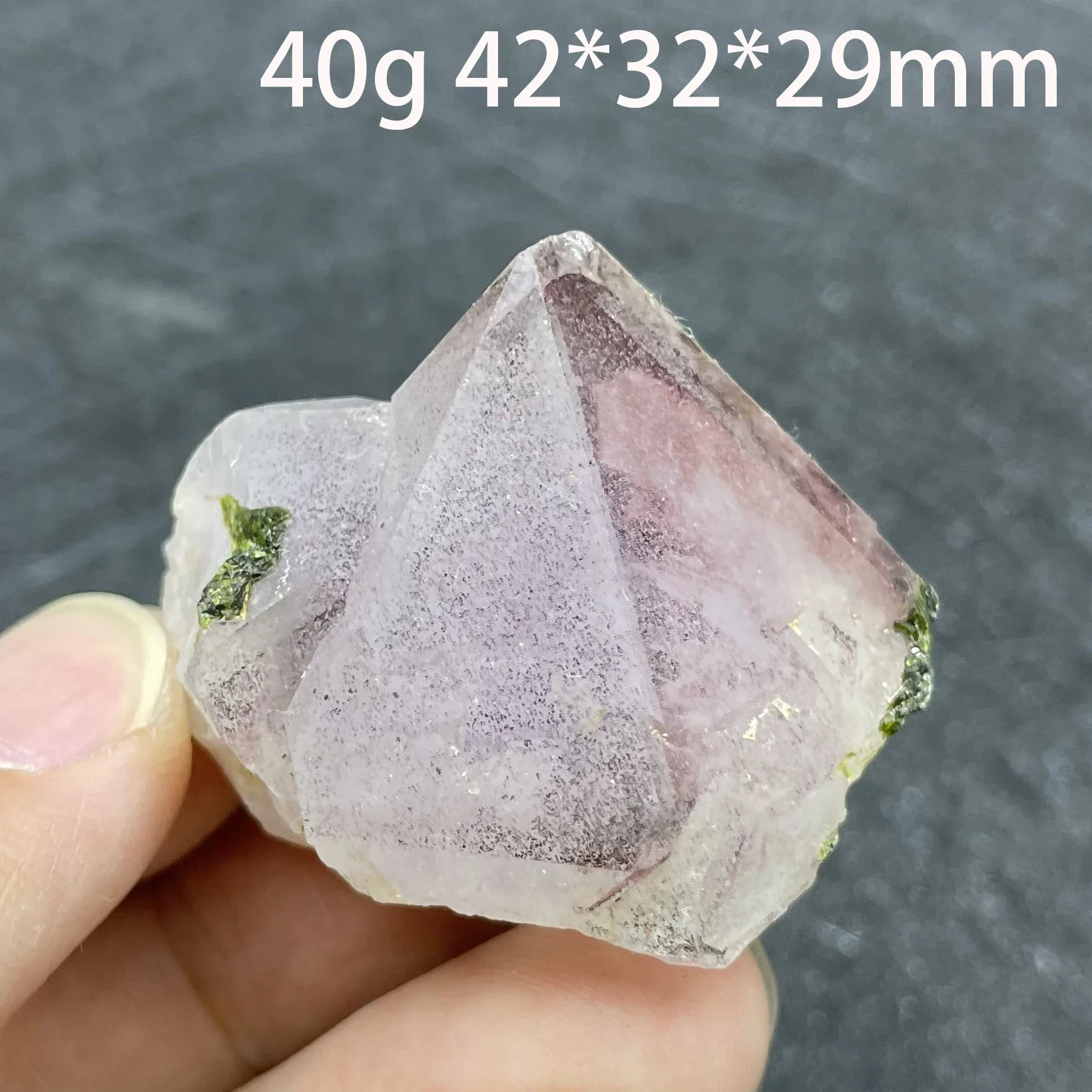 Natural Stone Epidote Garden Crystal Mineral Specimen Clear Quartz Cluster Rock Healing Home Decoration Gift