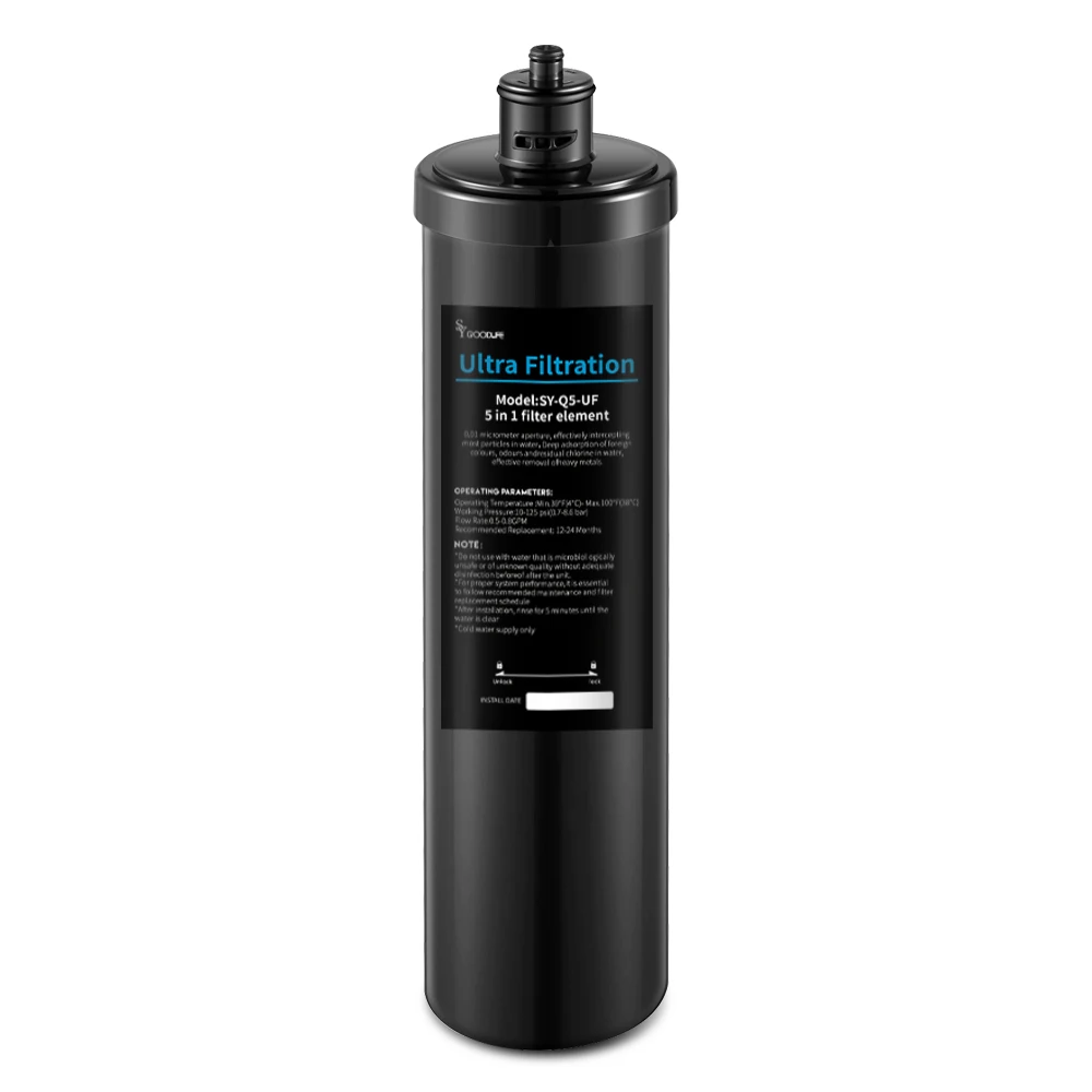 SY-Q5 UF 5in1 Replace Filter Element Under Sink  Water Filter System-0.01Micron removes Lead ,chlorine,bad taste&odor