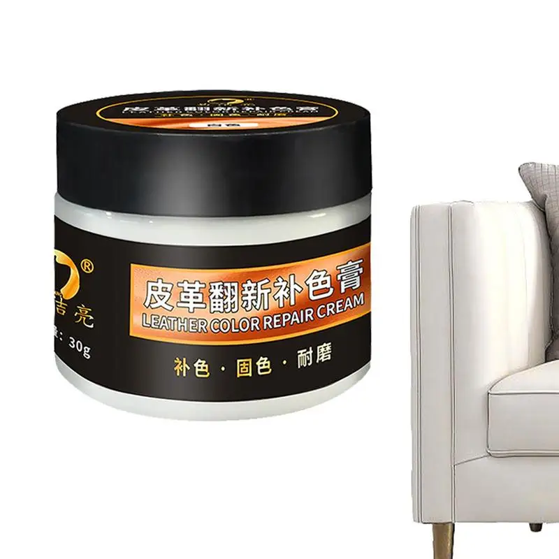 

Leather Refurbishing Cream 1.05oz Couch Repair Gel Conditioner For Leather Couch Quick Drying And Multipurpose For Car Seats