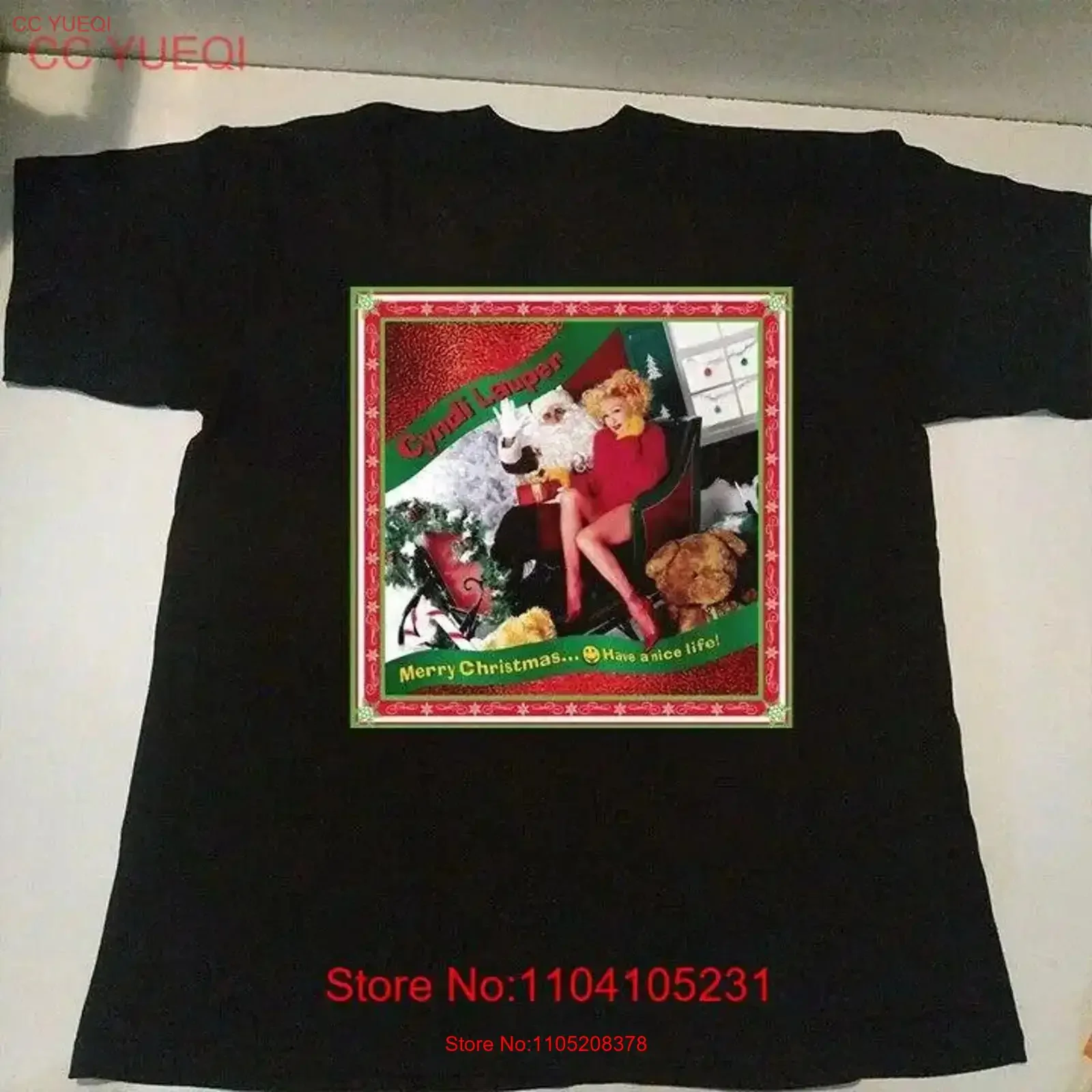 Новая футболка Cyndi Lauper Christmas For Fans S 5XL B06_92 винтажная стираная дышащая уличная одежда удобная эластичная мягкая унисекс