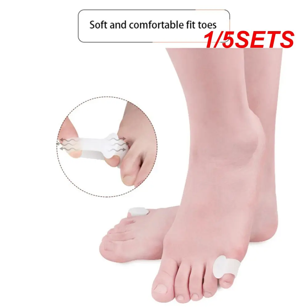 

1/5SETS Toe Splitter Comfortable Easy To Use Toe Guard Reliable Relief The Pain Highest Rated Premium Orthopedic Toe Separators