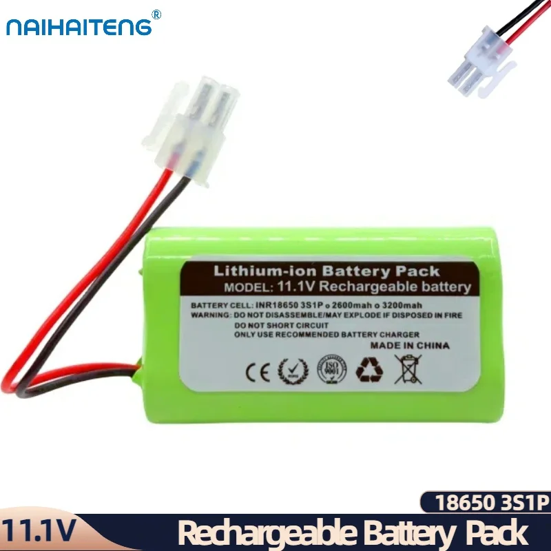 11.1V 10.8V 2600mAh 3200mAh 18650 3S1P Li-ion Rechargeable Battery Pack For Robot Vacuum Cleaner TOTAL TVCRR30201 Wholesale