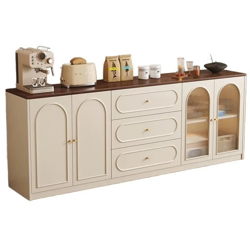 

Solid wood dining side cabinet, large-capacity entry against the wall at the door of the home, dining side cabinet