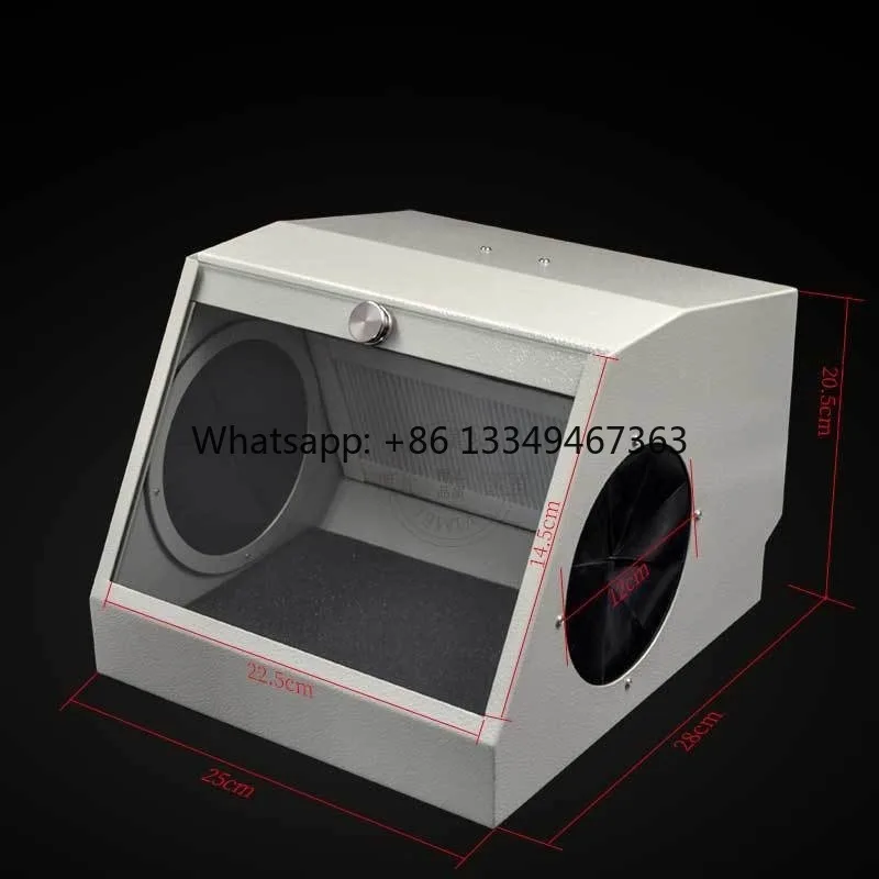 

High quality Lab Equipment Sandblaster Dust Collector Lapping Protector Double Filter Dust-proof Case Grinding Polishing Box
