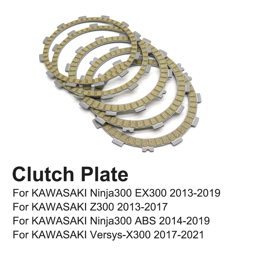 For KAWASAKI Ninja300 Ninja 300 EX300 Z300 Versys X300 Motorcycle Clutch Friction Disc Clutch Plate Kit Accessories