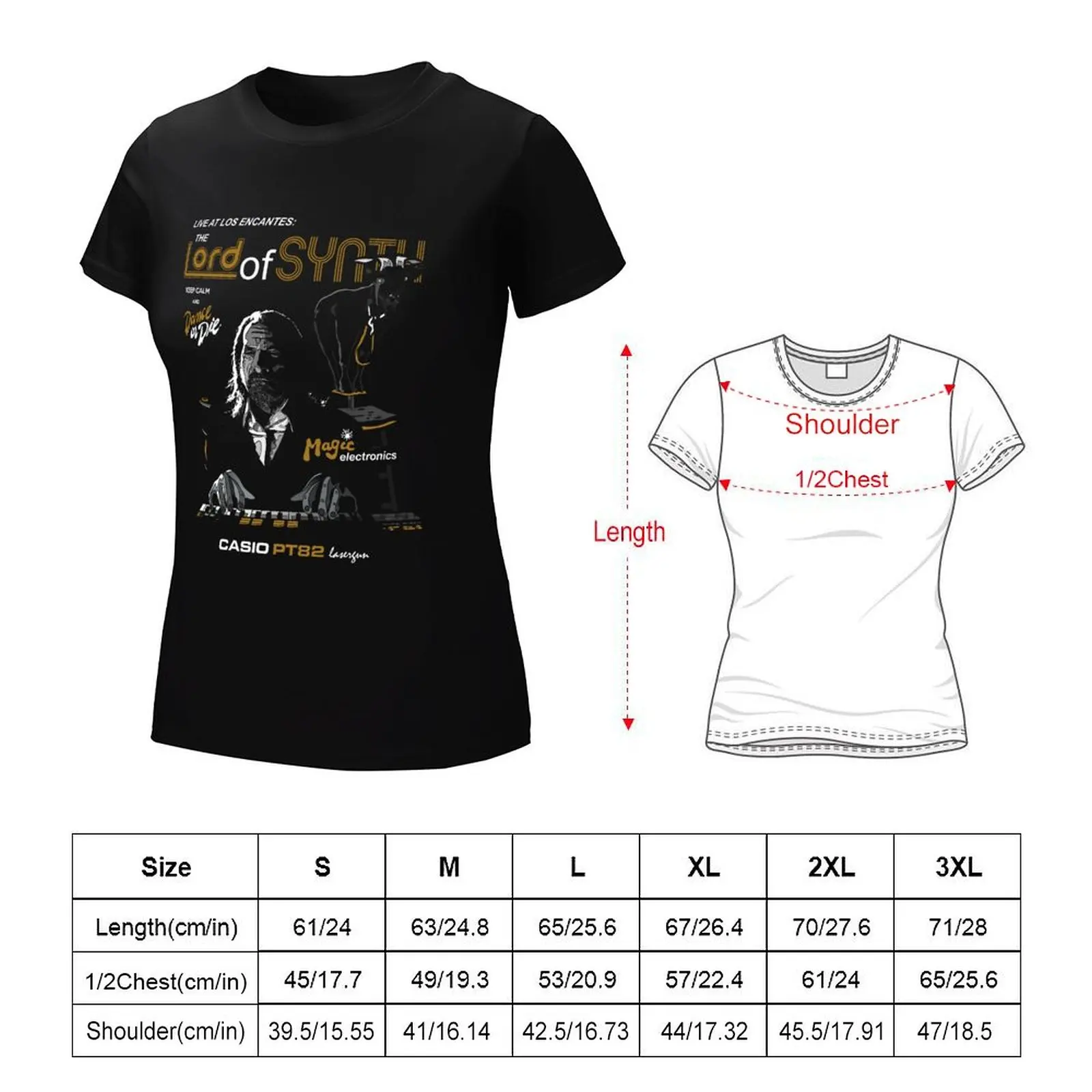 The Lord of Synth T-Shirt female hippie clothes tops cropped t shirts for Women