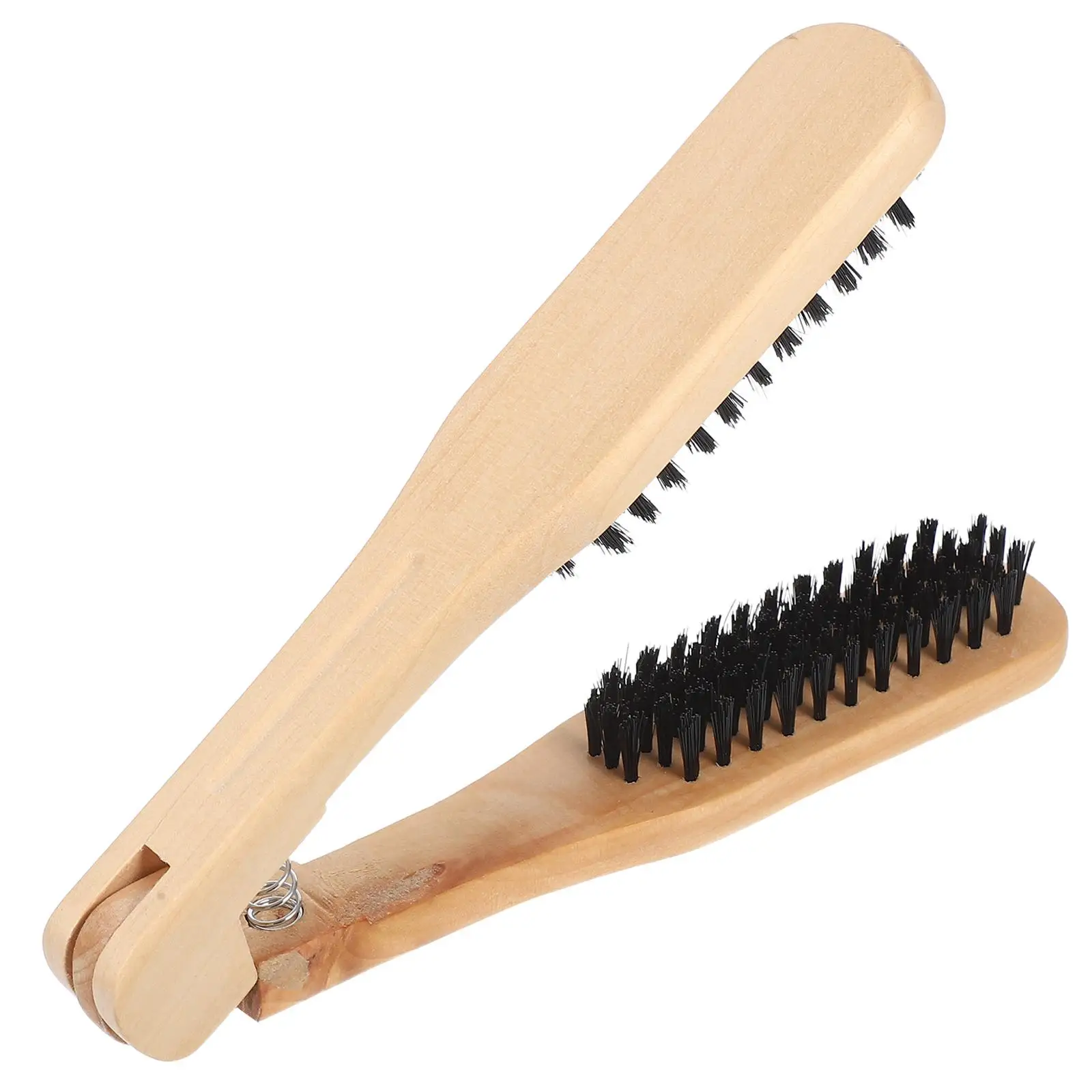 

Wooden Straightening Comb Hair Brush for Women Smoothing Bristle Straightener Anti Static Professional Bamboo Mens Beard