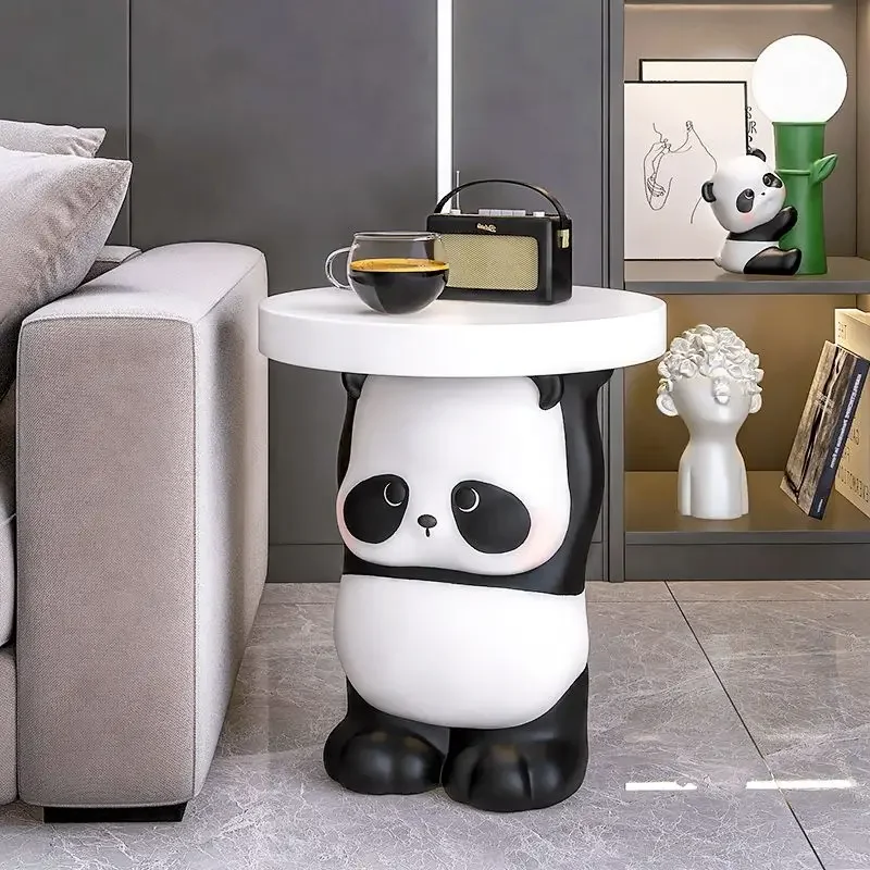 Panda Bedroom Nightstand Decoration Tray Cartoon Living Room Coffee Table Home Accessories Housewarming Gifts