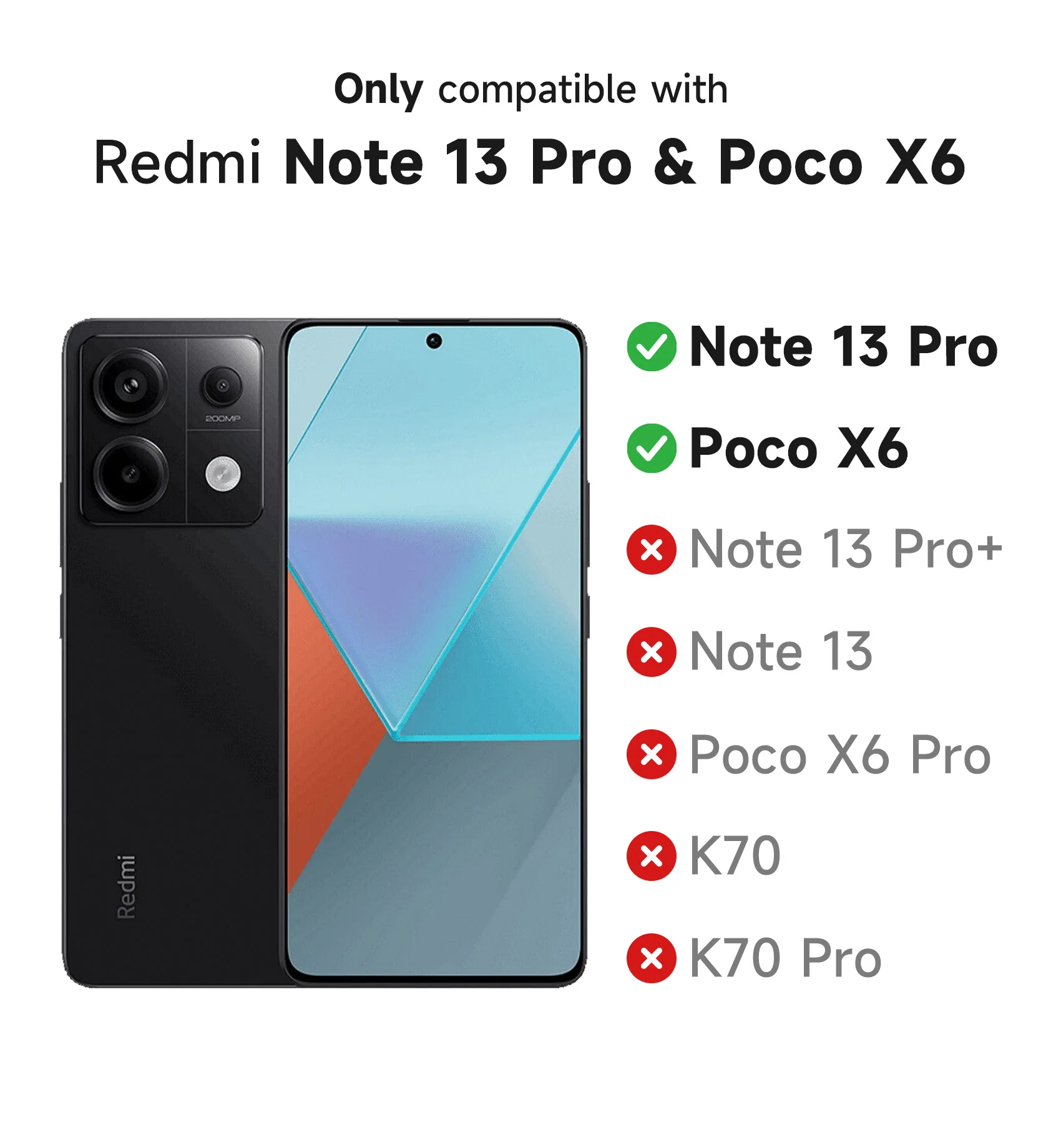 SURITCH For Redmi Note 13 Pro 5G / Poco X6 5G with Stand Camera Protection Slide Camera Cover Shockproof Case Protective Cover