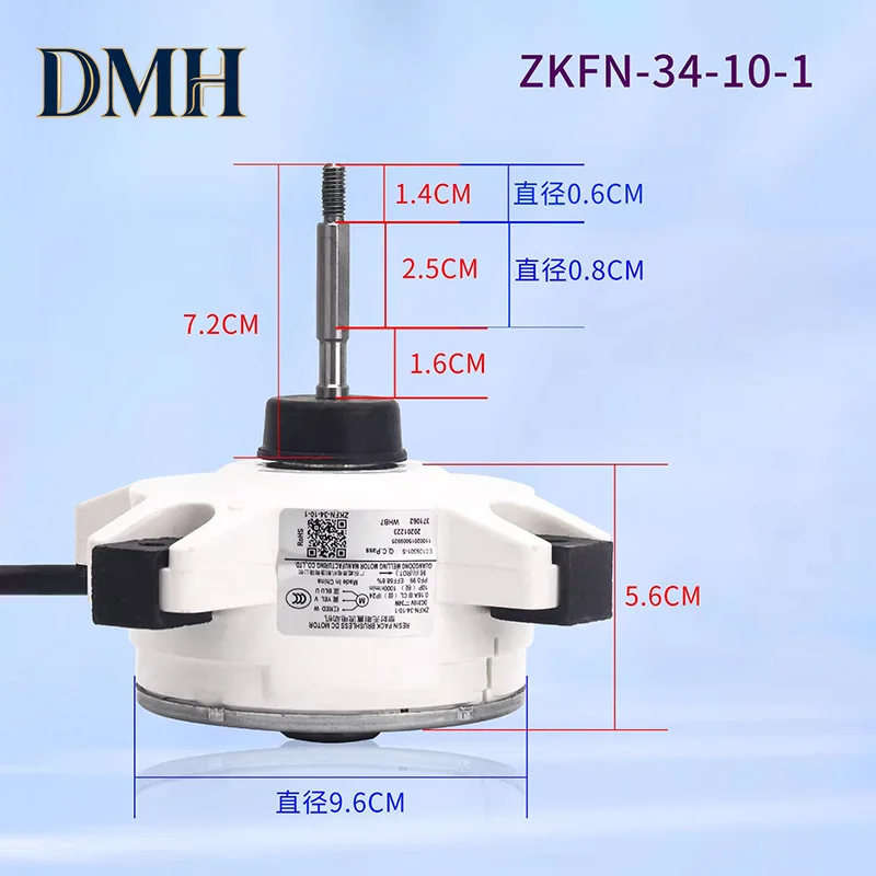 

Dmh .ZKFN34-10-1 WZDK-34-38GW 1 шт. Новый бесщеточный внешний вентилятор постоянного тока для кондиционера