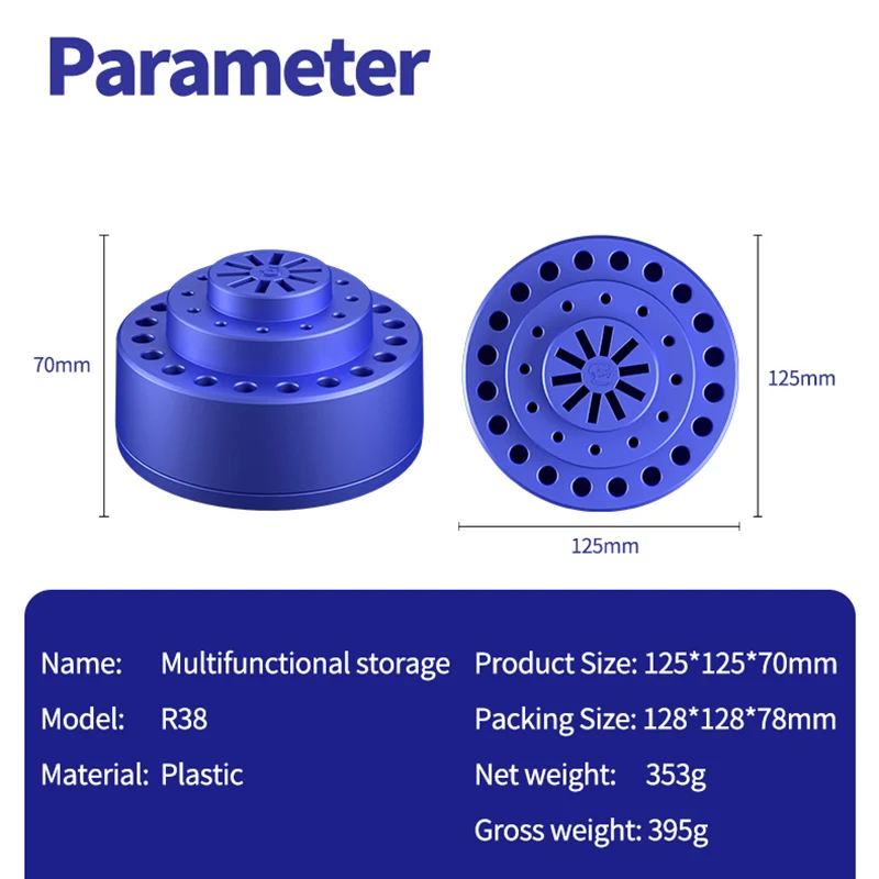 MECHANIC R38 360° Rotation Multifunctional Storage Box Mobile Phone Repair Screwdriver Tweezers Multi-hole Classification Rack