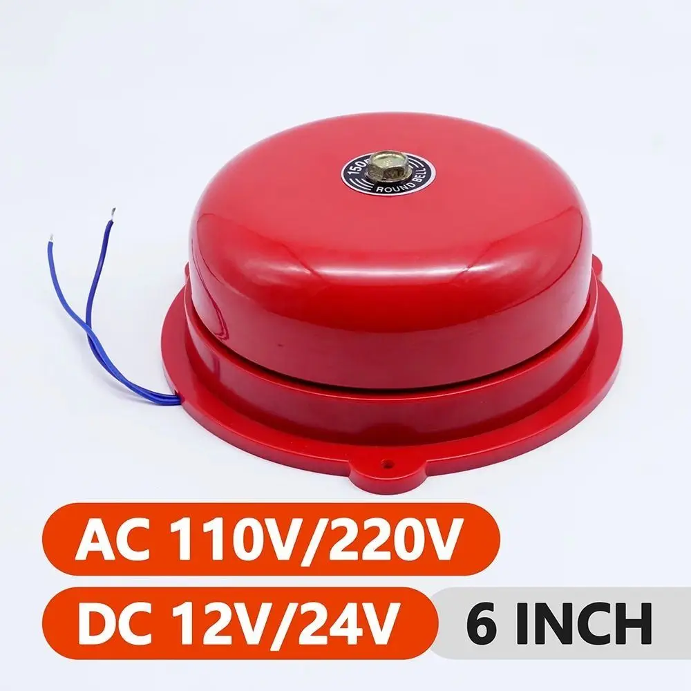 Waterproof Point Fire Alarm Metal AC 220V Internal Strike Alarm Bell Electric Bell Internal Strike Type Manual Call Alarm Bell