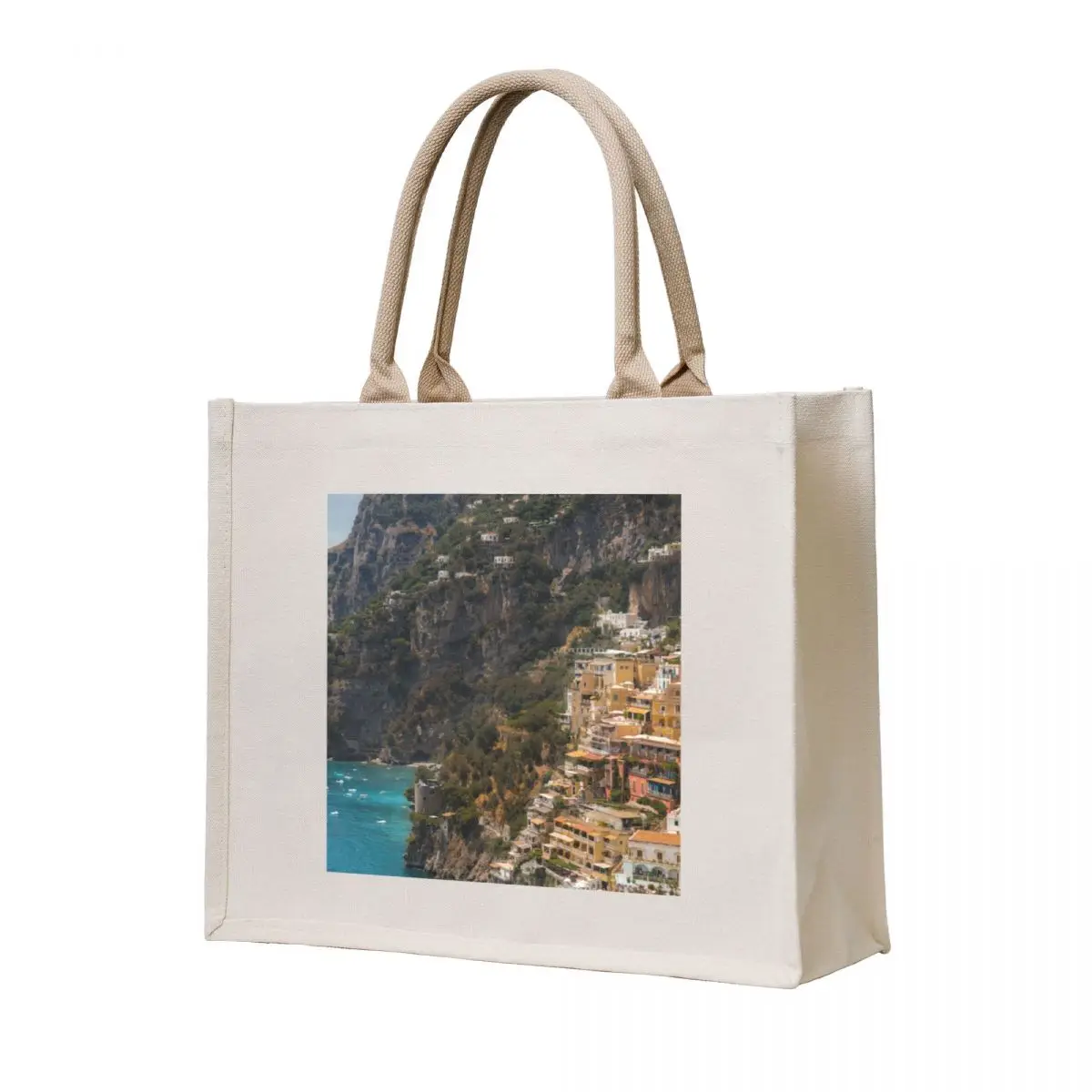 

Positano, Italy, Ocean Views Tote Bag shopper bags Cloth bags custom bags
