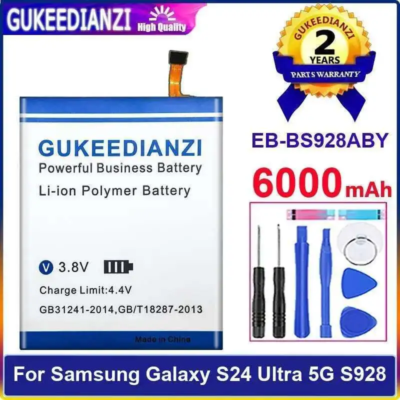 

EB-BS928ABY для Samsung Galaxy S24 Ultra 5G S928 долговечный аккумулятор для мобильного телефона 6000 мАч