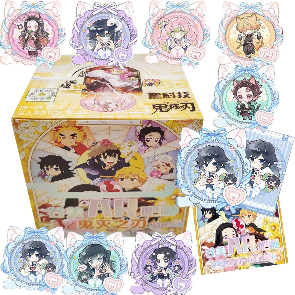 

Fantasy Adventure Anime Demon Slayer Celebrity Periphery Badge Classic IP Protagonist Creative Exquisite Flash Cards Fans Gifts