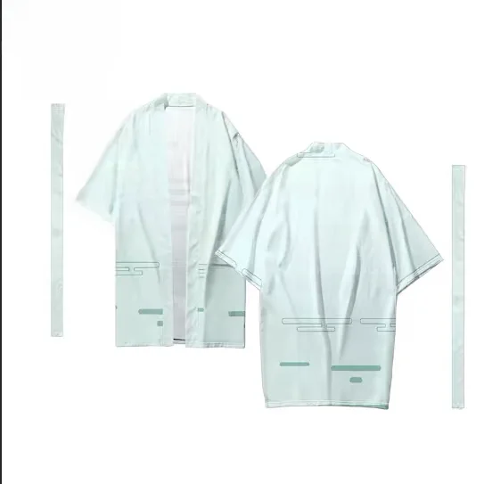 Long Thin Outerwear Kimono Style Cosplay Jacket for Boys And Girls Suitable for Anime Conventions Breathable Polyester Fabric